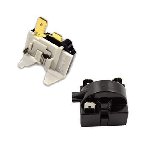 Tiksha Enterprises Compressor Relay (3 Pin) + Overload Protector Suitable for Single Door & Double Door Refrigerators. (100 Ltr to 350 Ltr)