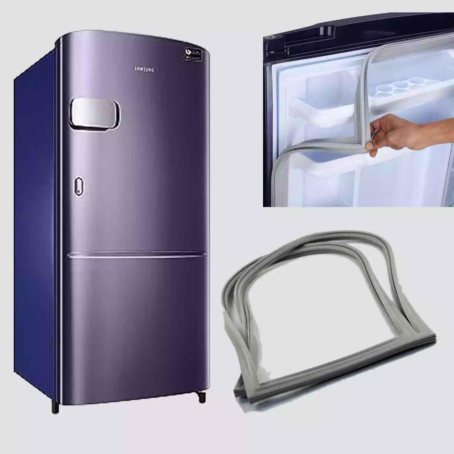 SAMSUNG SINGLE DOOR / DIRECT COOL  210 LITER FRIDGE DOOR RUBBBER/ GAS KIT SIZE 45.35INCH X 18.85 INCH GRIP SIZE