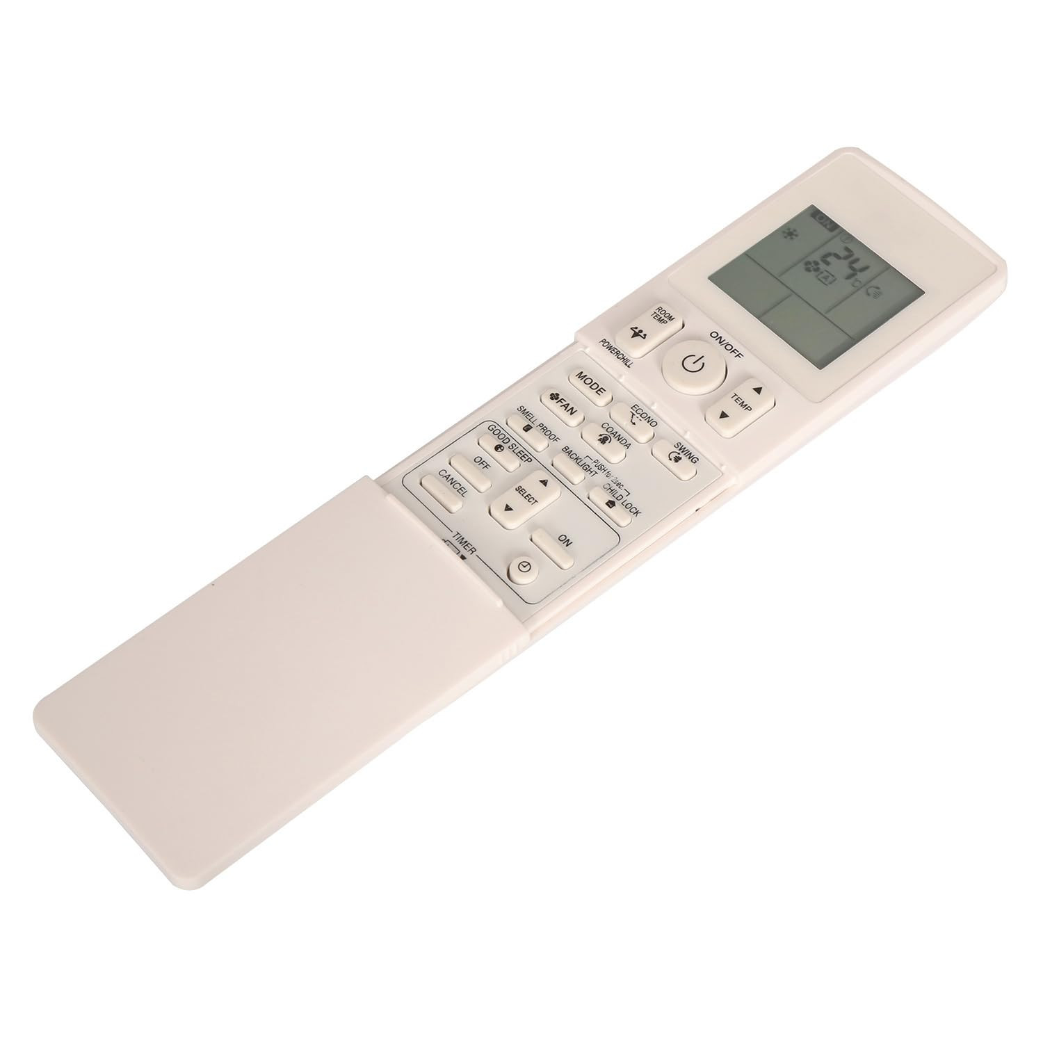 Tiksha Enterprises Compatible Remote for Daikin Inverter Ac with Power Chill Function (Ac-169A) Black