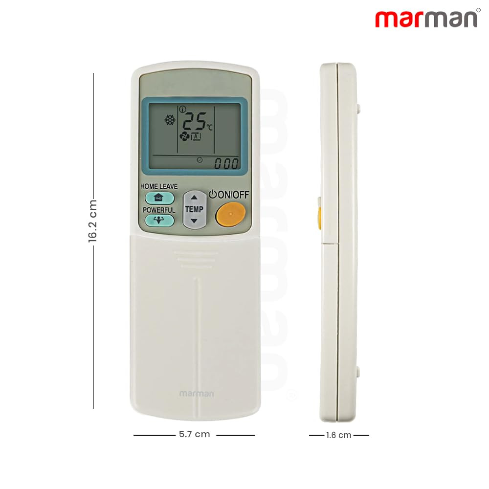 Tiksha Enterprises Compatible with Daikin AC Remote Original ARC433A70 Model 92 Suitable for Split and Window Air Conditioner - Match Remote Keys Exactly to Replicate Genuine Remote Function