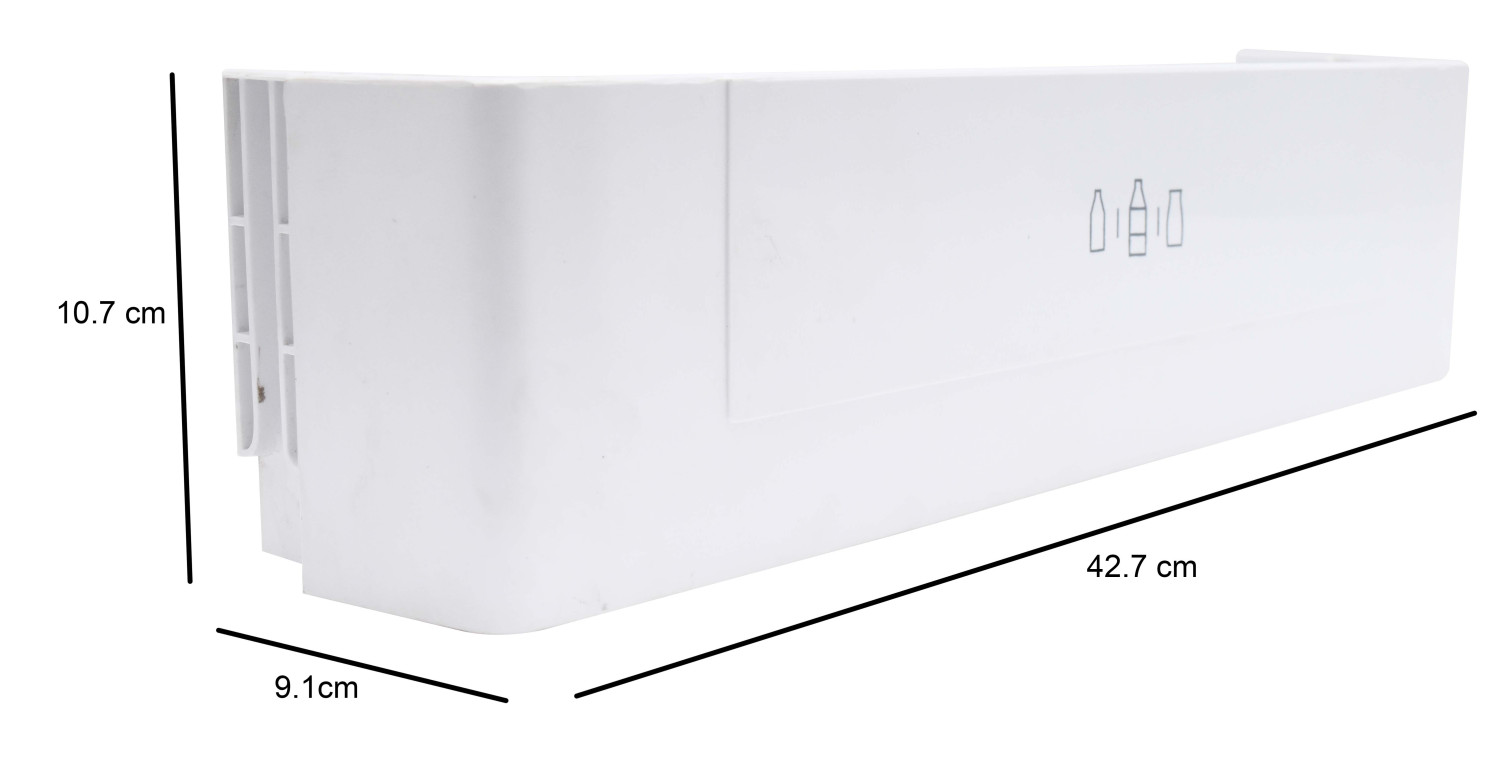 TIKSHA ENTERPRISES FRIDGE MIDDLE SLOT BOTTLE SHELF COMPATIBLE FOR SAMSUNG FROST FREE/DOUBLE DOOR 250 TO 350 LTR FRIDGE MIDDLE SHLF NO DA63-01682 , MATCH AND ORDER.