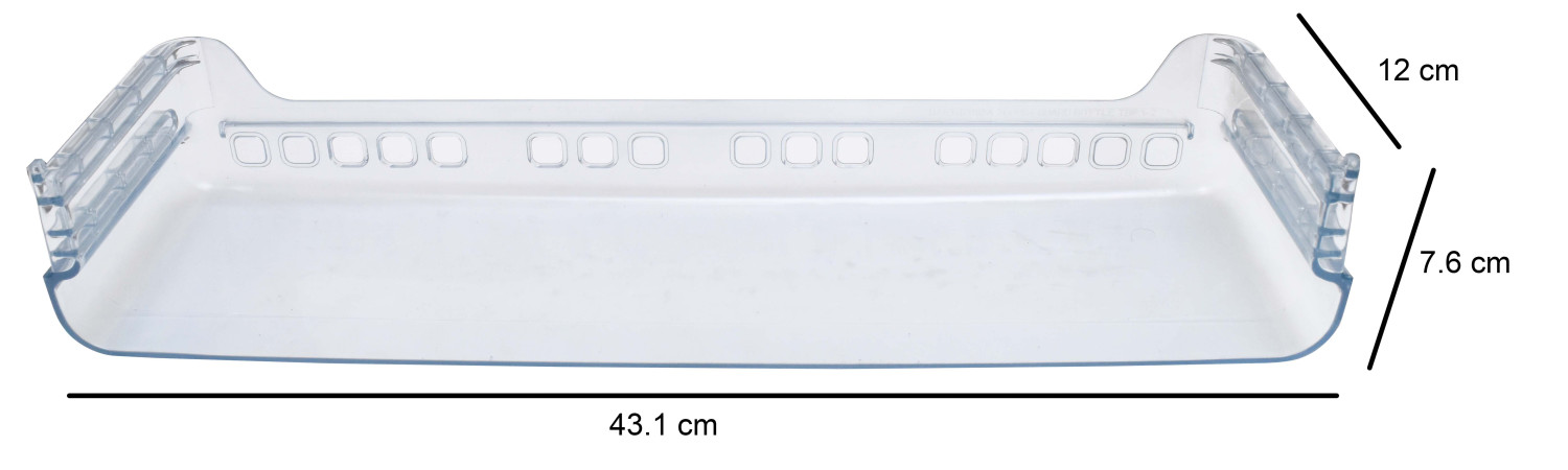 TIKSHA ENTERPRISES FRIDGE MIDDLE SLOT BOTTLE SHELF COMPATIBLE FOR SAMSUNG FROST FREE/DOUBLE DOOR MODEL 250 TO 350 LTR FRIDGE MIDDLE SHLF NO DA63-03192A , MATCH AND ORDER.