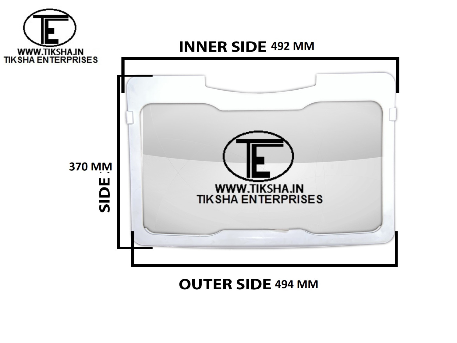 TIKSHA ENTERPRISES WIRE SHELF (494=492)370MM COMPATIBLE WITH GODREJ FROST FREE/DOUBLE DOOR EON MODEL. 280 LITRE FRIDGE