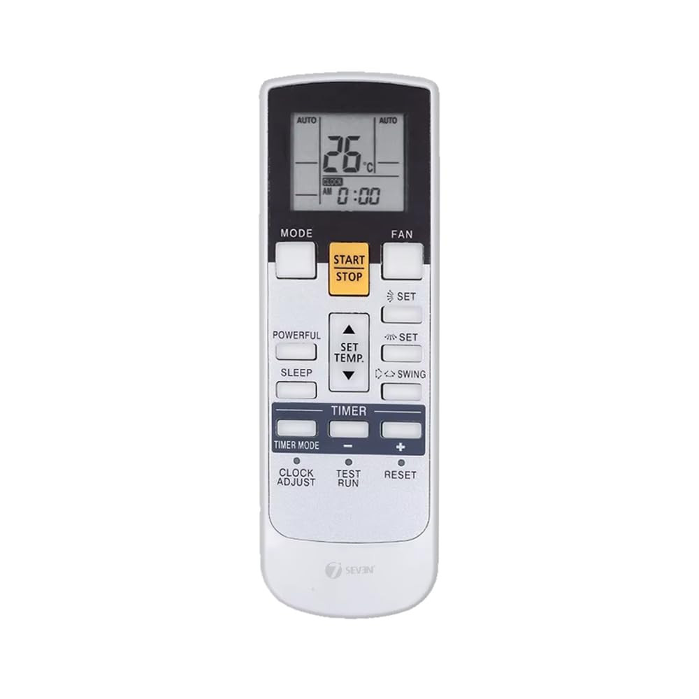 Tiksha Enterprises  O General AC Remote Control AR-RAJ1E Model 107A Suitable for Spilt and Window 1 1.5 2 Ton Air Conditioner - Match Keys Exactly with Existing OGeneral AC Remote Function